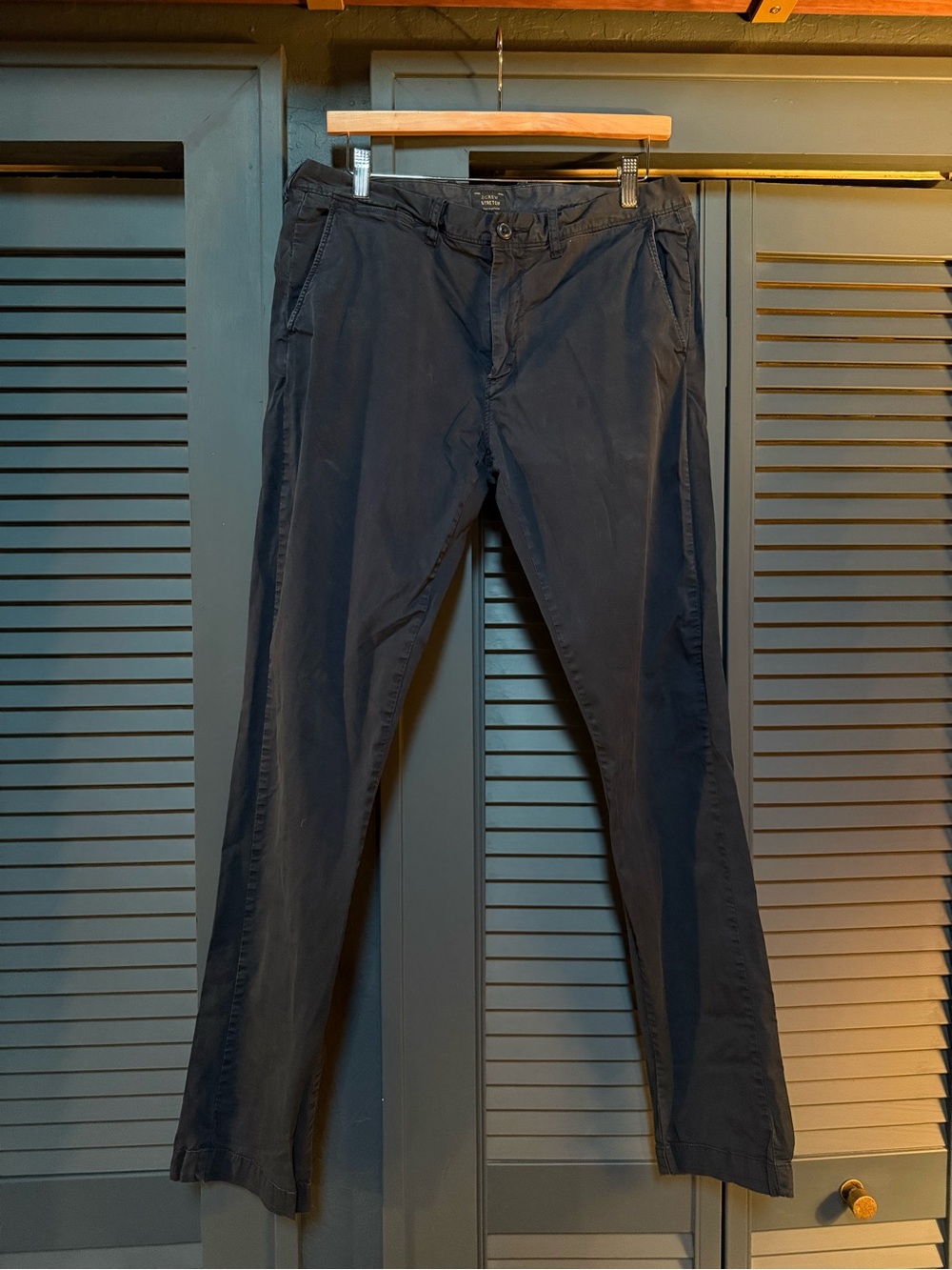 Men's J. Crew Navy Chino Pants 484 Slim Fit 32x34